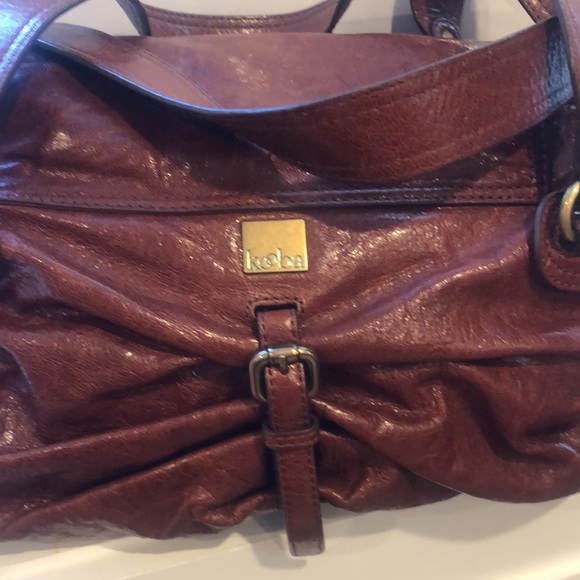 KOOBA BAG IN GLOSSY MAHOGANY LEATHER - Picture 5 of 10